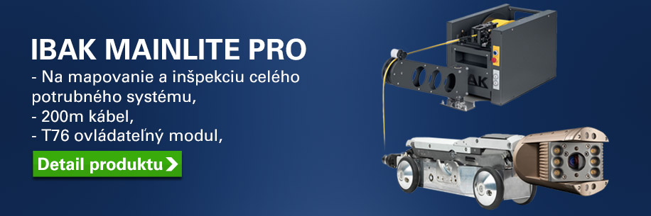 IBAK MainLite pojazdový inšpekčný kamerový systém